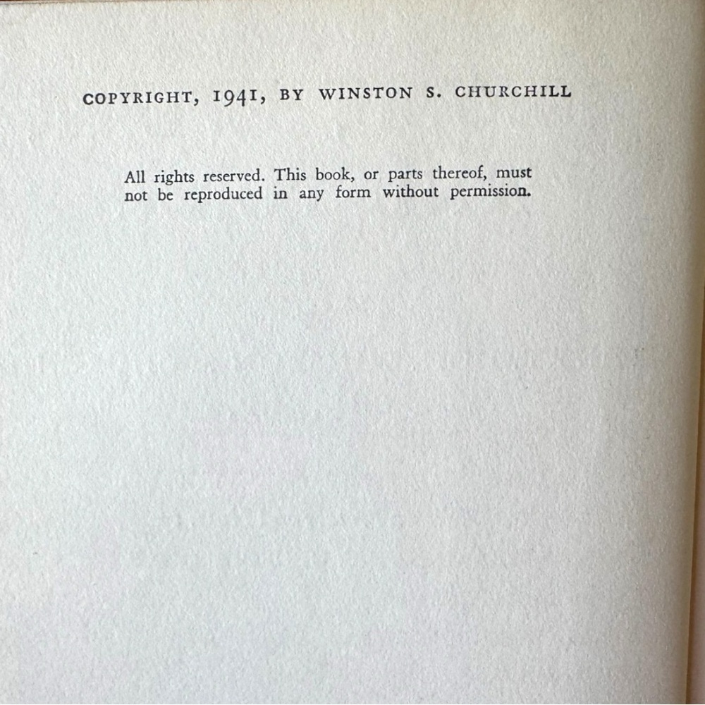 Blood, Sweat and Tears by Winston S. Churchill | Vintage Hardcover | 1941 - Picture 8 of 10